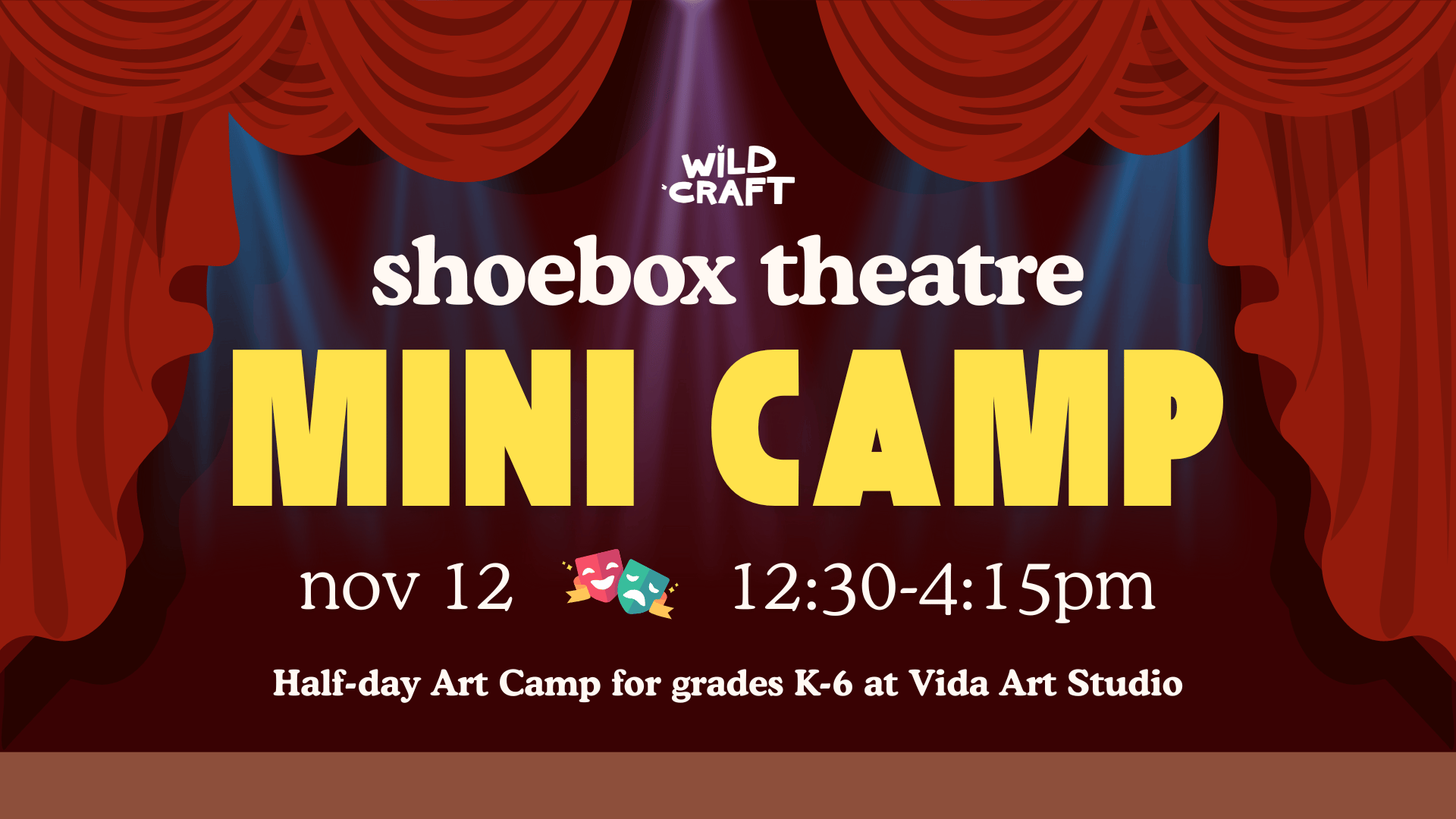 Wildcraft Shoebox Mini Camp, November 12, 12:30 to 4:15pm at Vida Art Studio